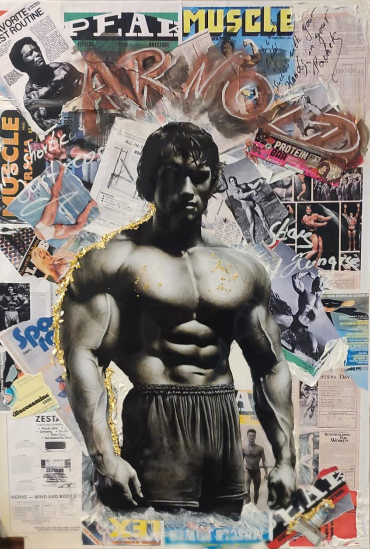 „ARNOLD“ – Collage über Arnold Schwarzenegger